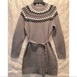 Fair Isle sweater dress